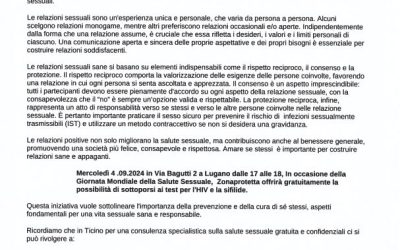 Comunicato Stampa Giornata Mondiale della Salute Sessuale