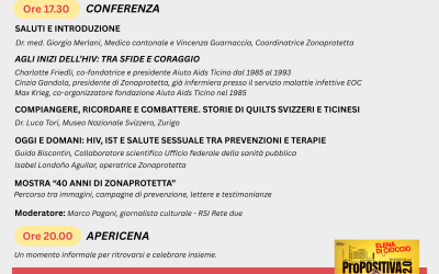 Zonaprotetta compie 40 anni! 4 dicembre 2025 al Lux Art House, Massagno