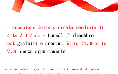 1° dicembre giornata mondiale di lotta all’Aids